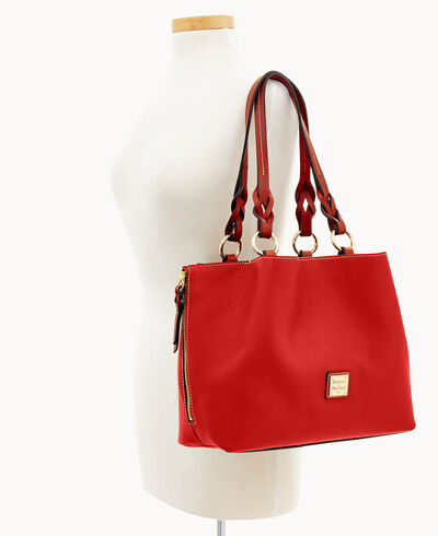 Pebble Grain Large Zip Barlow Small Coin Case