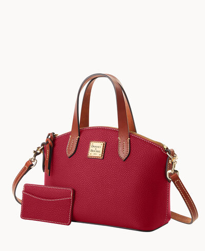 Pebble Grain Ruby Bag With Card Case