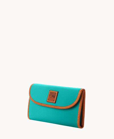 Pebble Grain Continental Clutch