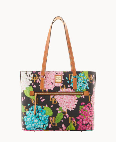 Hydrangea Monogram Shopper