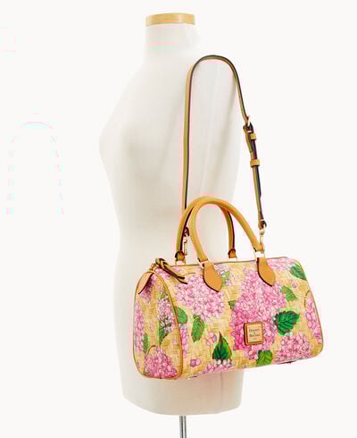 Hydrangea Basketweave Classic Satchel