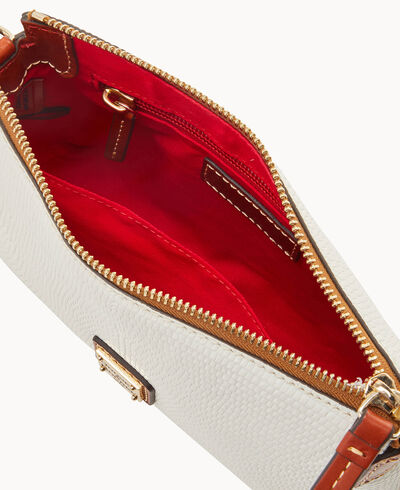 Embossed Lizard Crossbody Pouchette