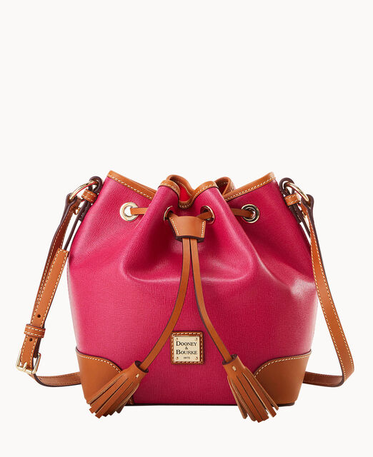 Saffiano Crossbody Drawstring