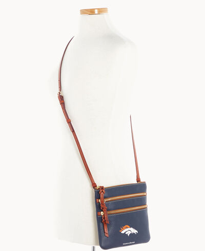 NFL Broncos Triple Zip Crossbody