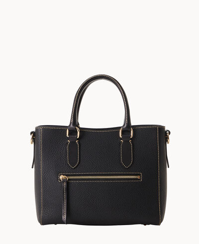 Pebble Grain Top Handle Tote