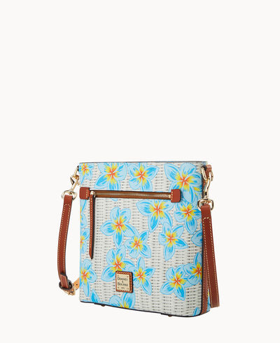 Plumeria Zip Crossbody