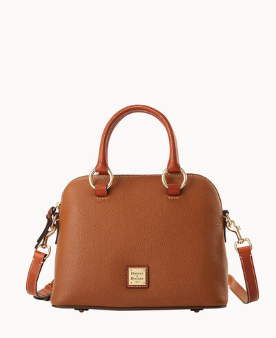 Pebble Grain Domed Satchel