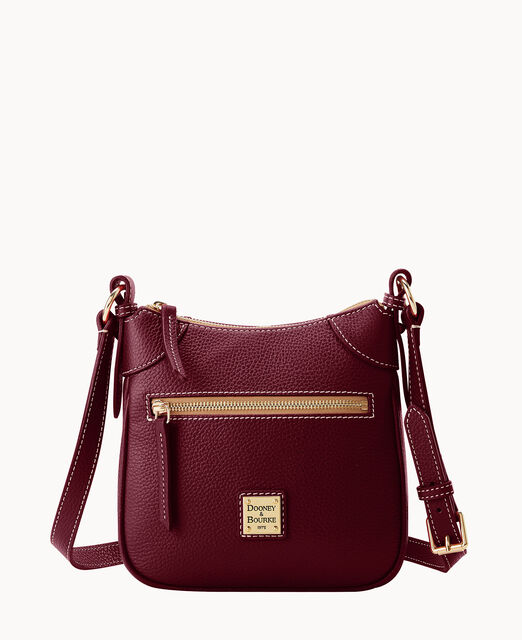 Lucca Leather Front Zip Crossbody