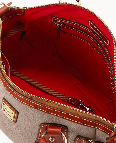 Pebble Grain Medium Mail Satchel