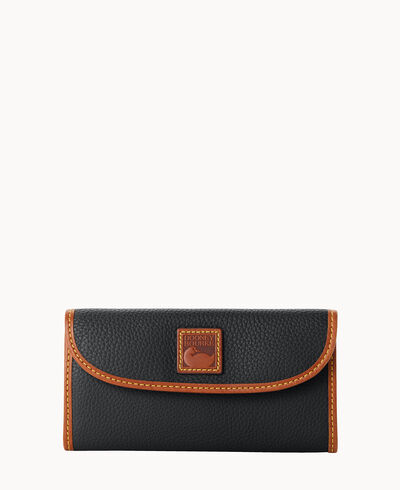 Pebble Grain Continental Clutch