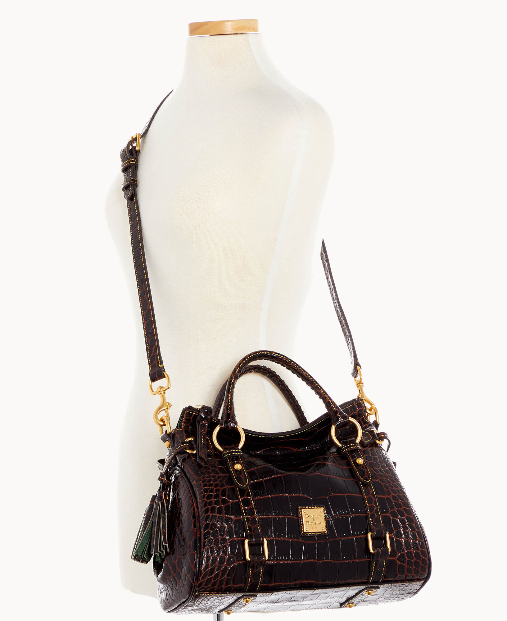 Dooney and sales bourke croco satchel