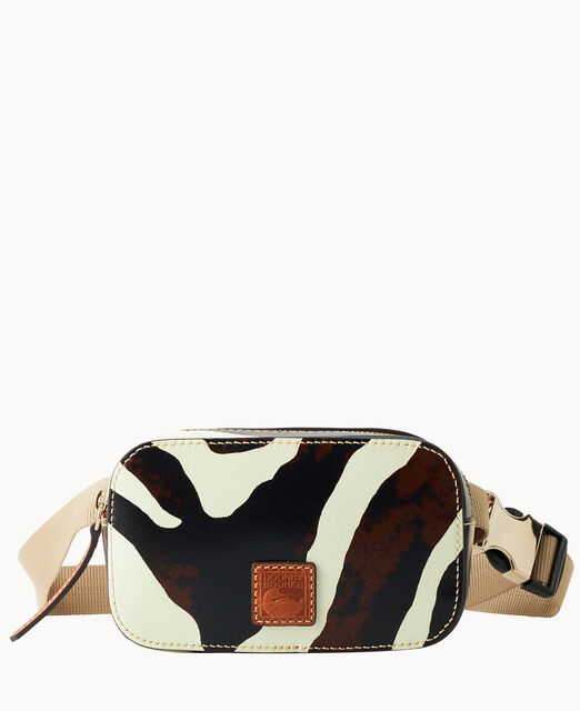 Zebra Leather Belt Bag