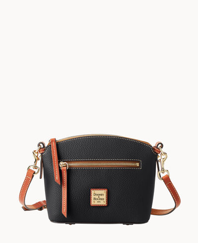 Pebble Grain Domed Crossbody