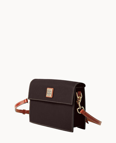 Pebble Grain East West Flap Crossbody