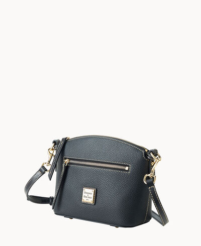 Pebble Grain Domed Crossbody
