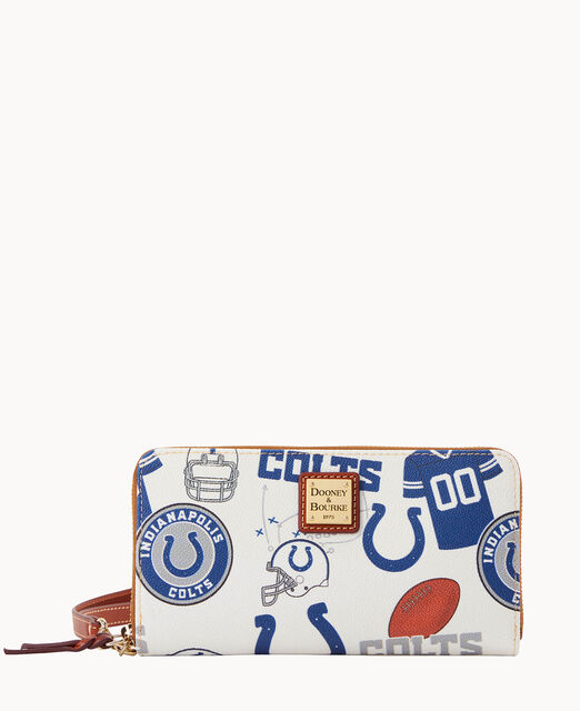 NFL Colts Large Zip Around Wristlet