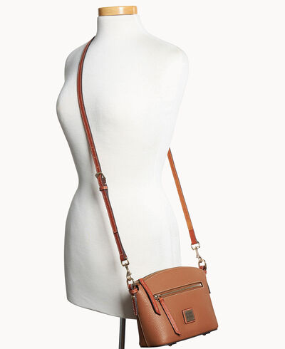 Pebble Grain Domed Crossbody