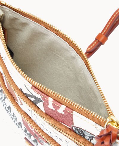 Collegiate Alabama N S Triple Zip Crossbody