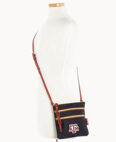 Collegiate Texas Achr(38)M N S Triple Zip w ID holder