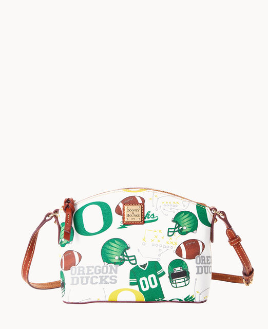 Dooney & Bourke NCAA Oregon N S Triple Zip Crossbody Shoulder Bag