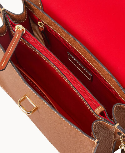 Pebble Grain Flap Crossbody