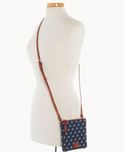 MLB Braves Small North South Top Zip Crossbody