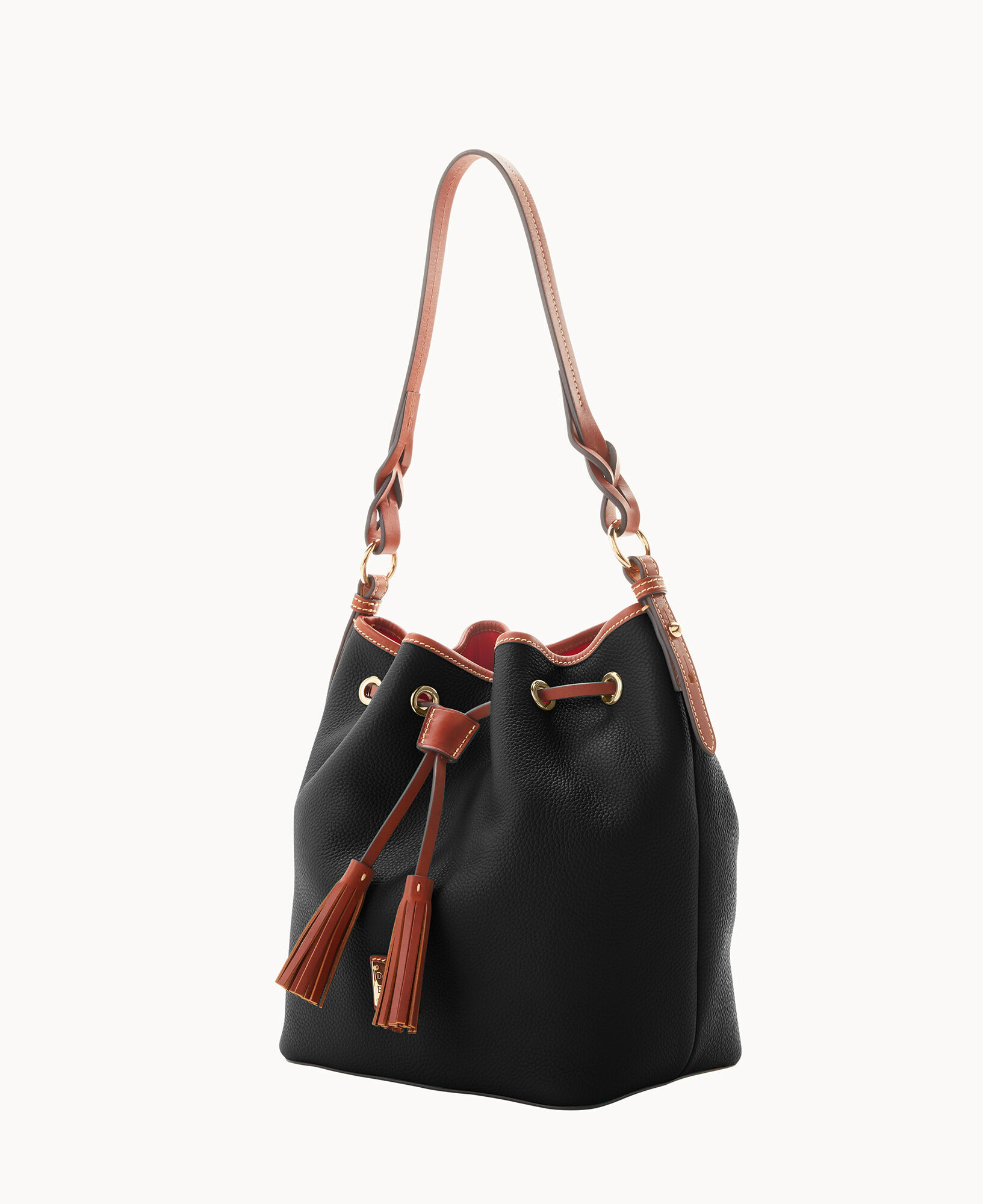 Dooney & bourke pebble clearance leather small drawstring bag