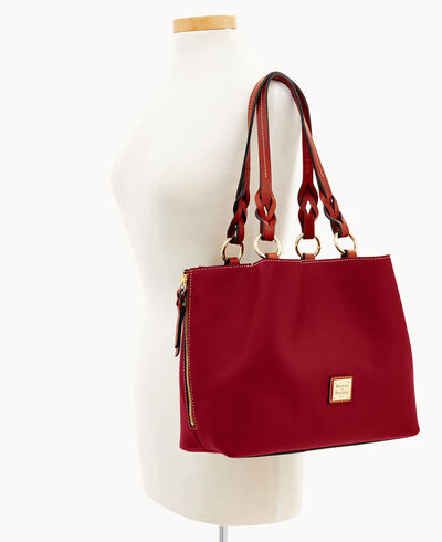 Pebble Grain Large Zip Barlow Small Coin Case