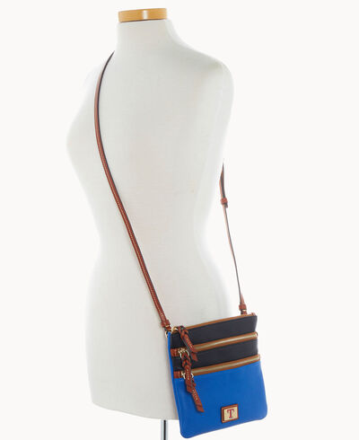 MLB Rangers Triple Zip Crossbody