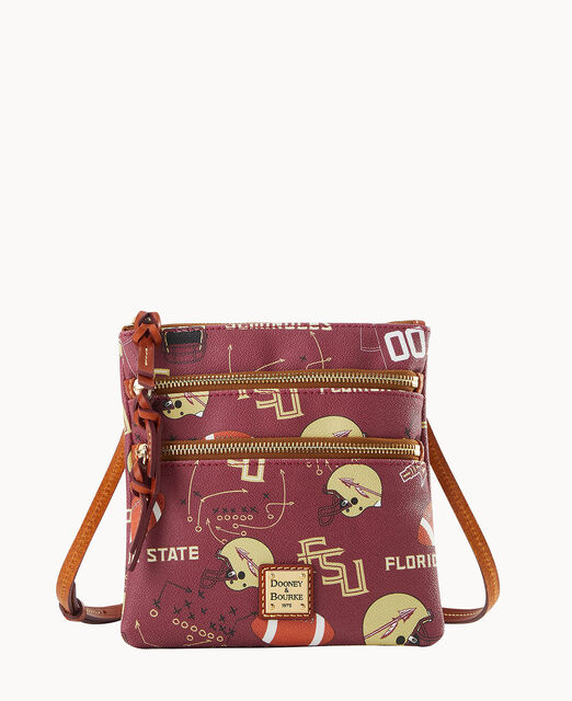 Collegiate Florida State University North South Triple Zip Crossbody