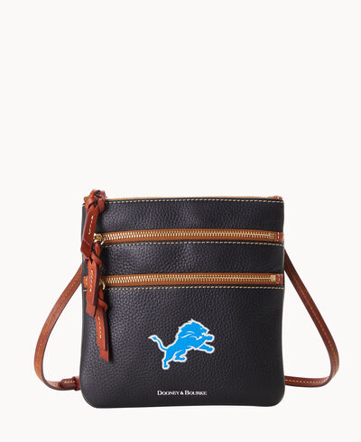 NFL Lions Triple Zip Crossbody