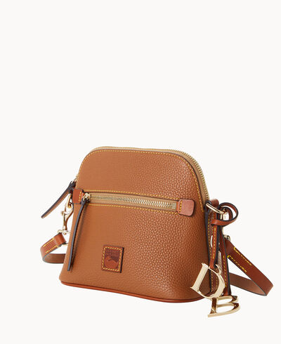 Pebble Grain Domed Crossbody