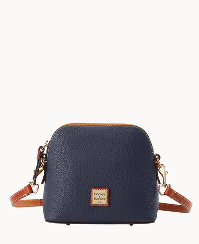 Pebble Grain Domed Crossbody