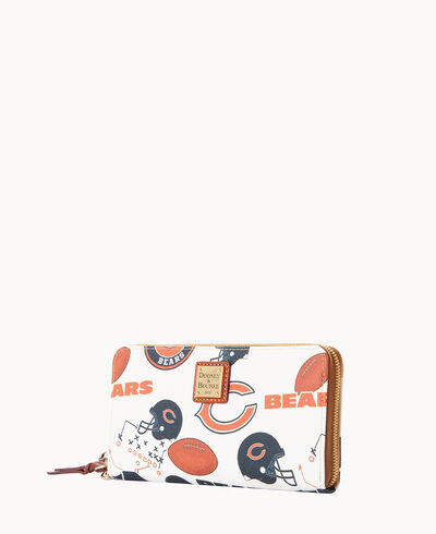 NFL Bears Large Zip Around Wristlet