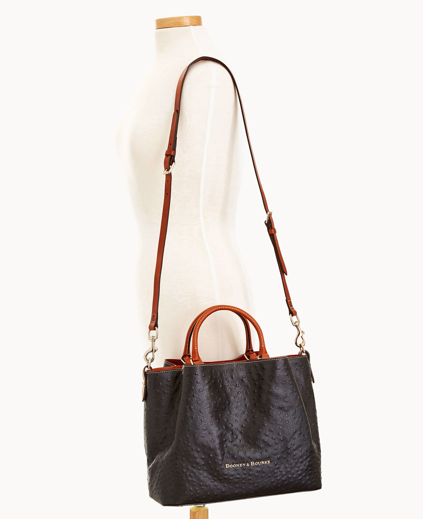 Dooney and bourke barlow ostrich top