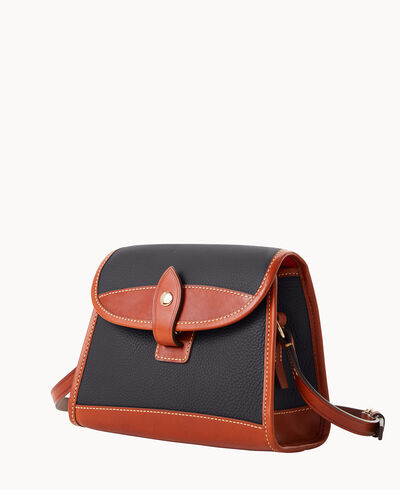 Pebble Grain Flap Crossbody