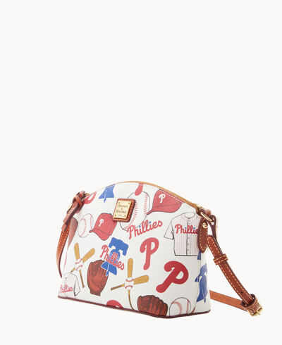 MLB Phillies Suki Crossbody Med Wristlet