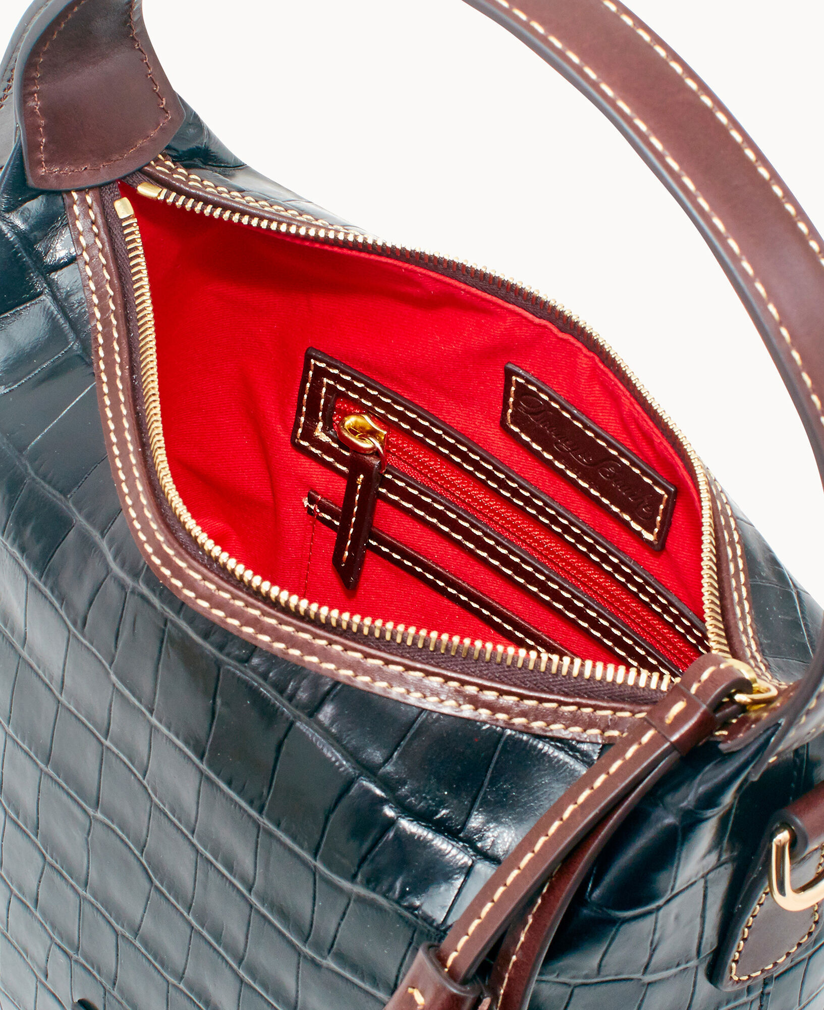 Dooney and Bourke Bags - Leather Red Shoulder Hobo Bag