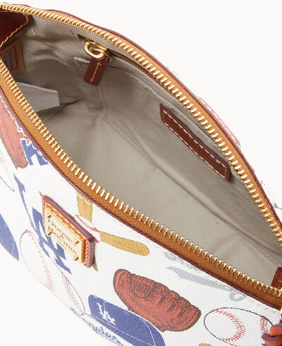 MLB Dodgers Suki Crossbody Med Wristlet