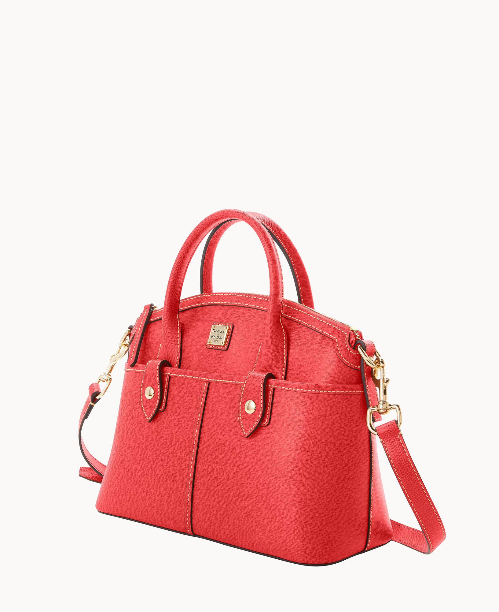 Dooney and bourke saffiano domed sales satchel