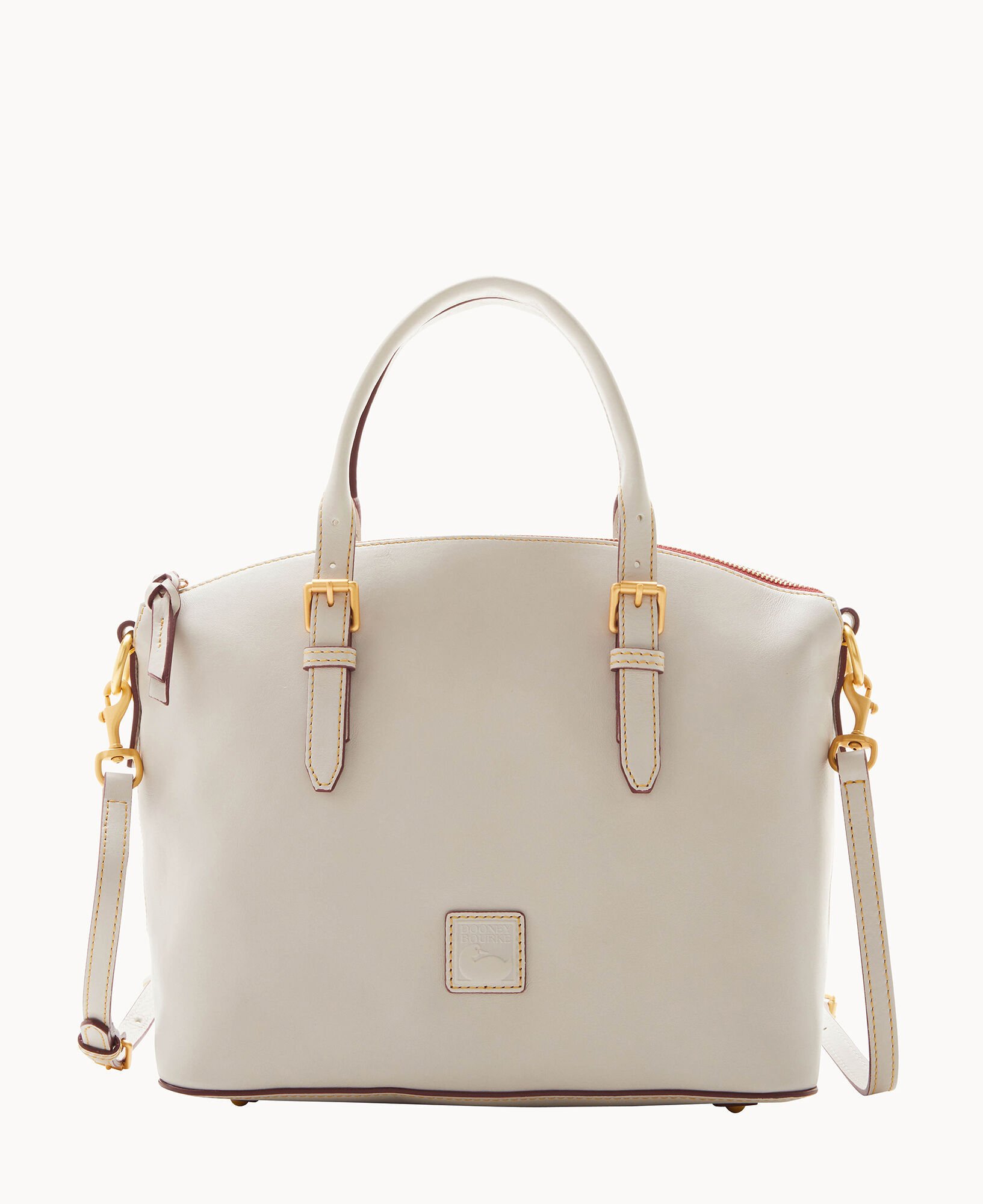 Dooney and bourke white satchel on sale