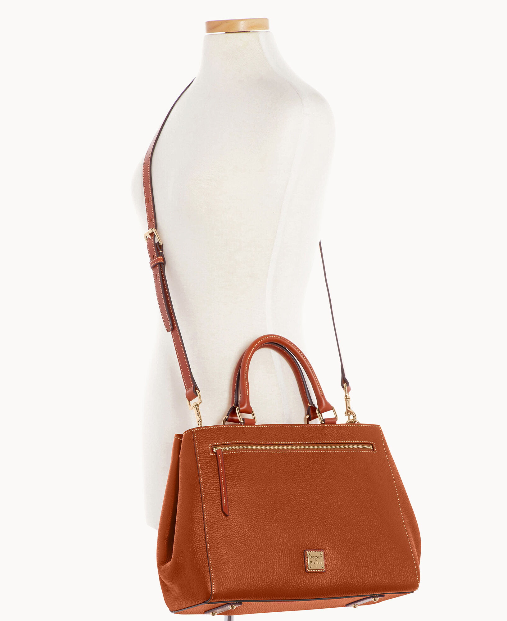 Dooney & bourke clearance pebble grain zip satchel