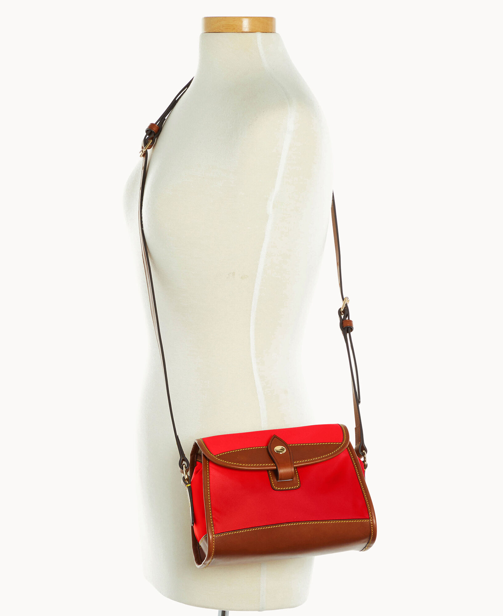 Dooney & Bourke Saffiano Leather Flap Crossbody Bag 