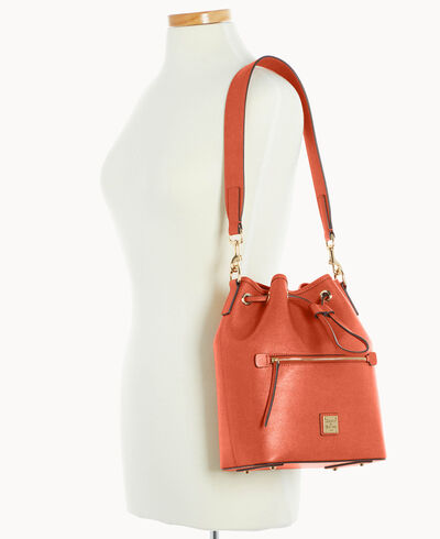 Saffiano Drawstring