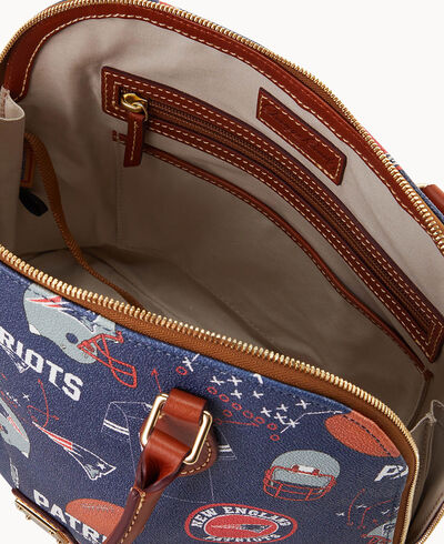 NFL Patriots Zip Zip Satchel