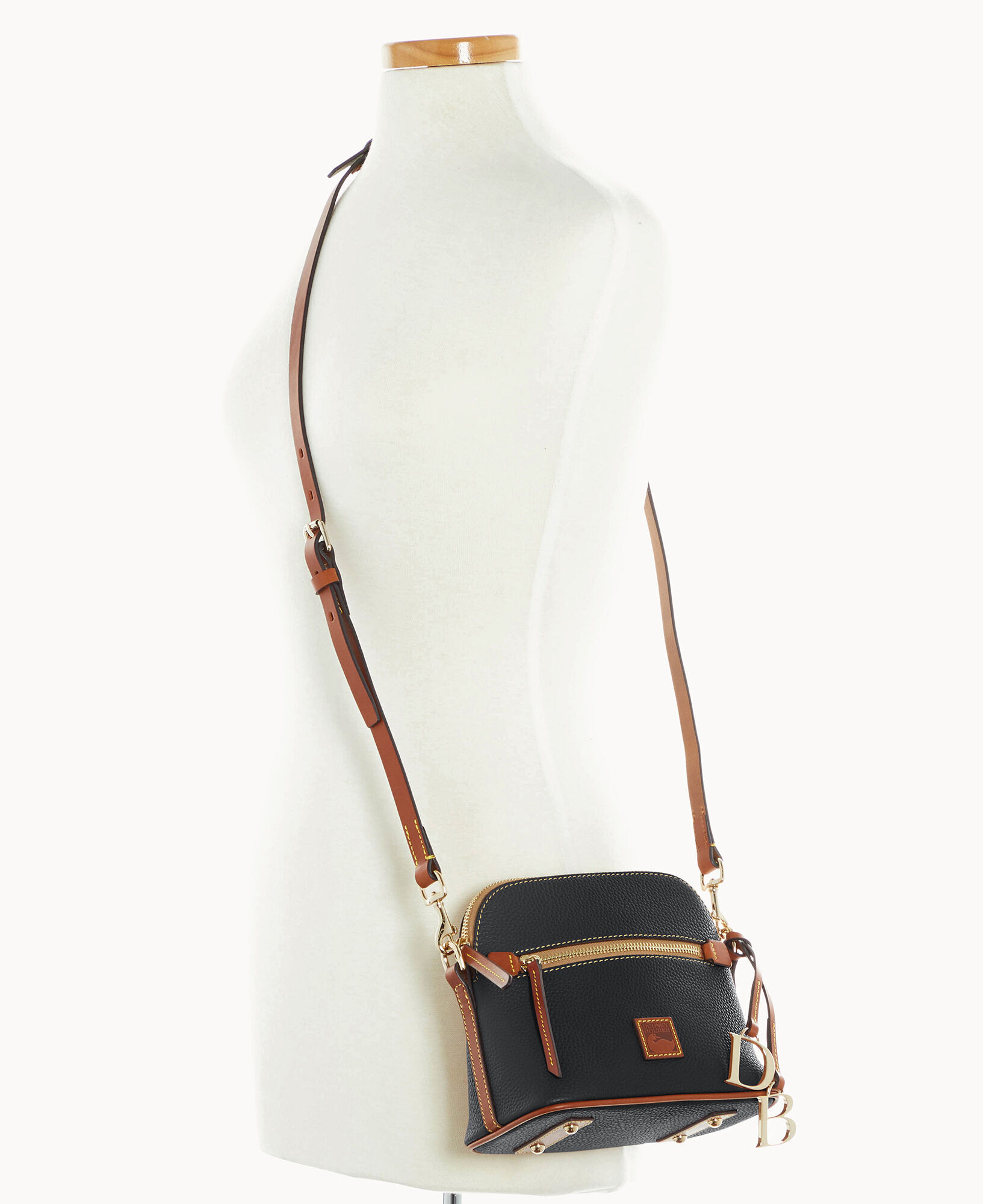 Dooney & Bourke Pebble Leather Crossbody ,Black