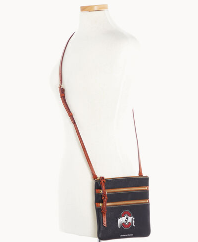 Collegiate Ohio State Triple Zip Crossbody