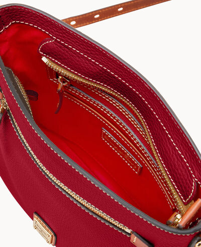 Pebble Grain Zip Crossbody