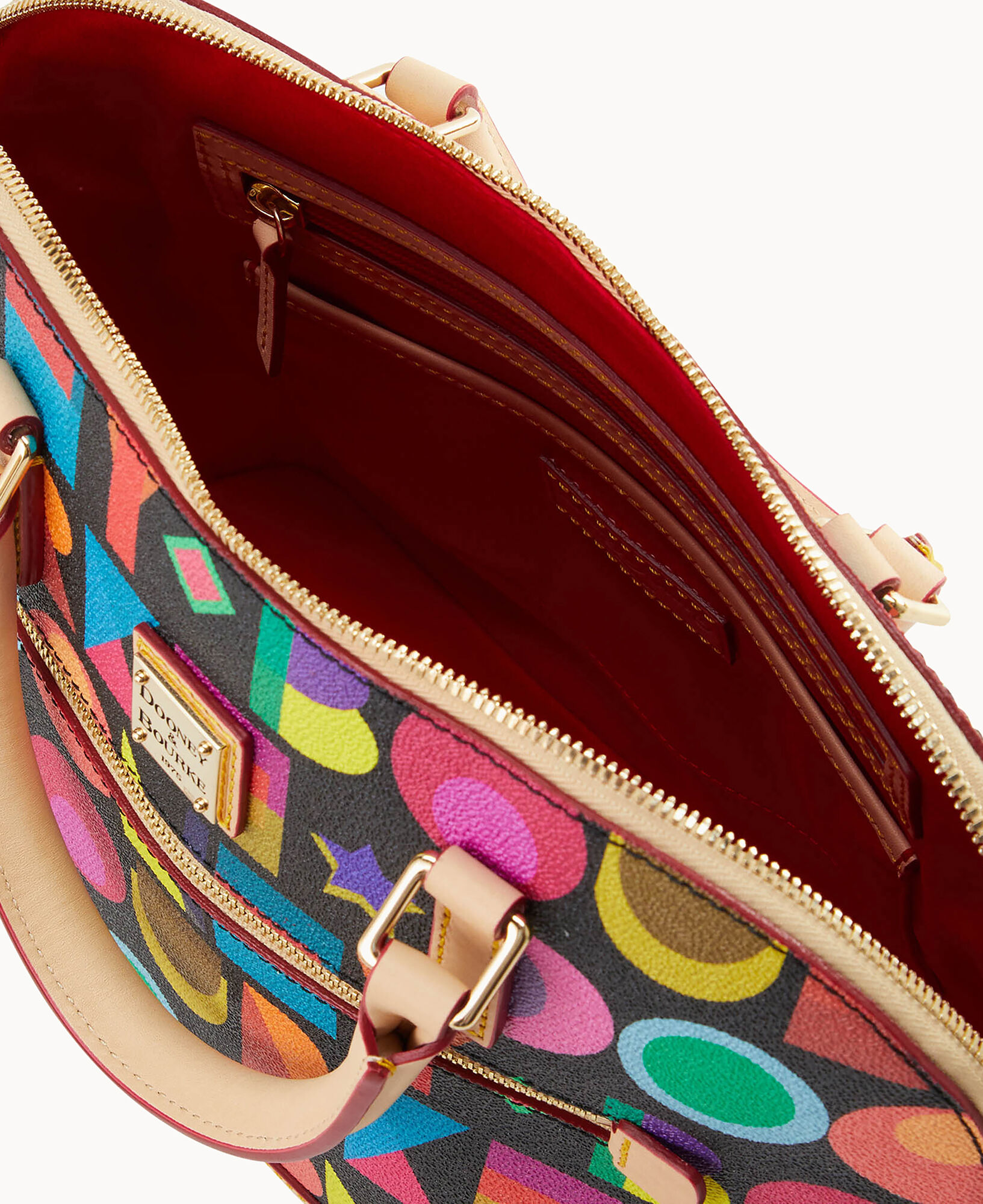 Dooney & Bourke Art Deco Domed Zip Satchel