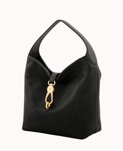 Florentine Logo Lock Shoulder Bag